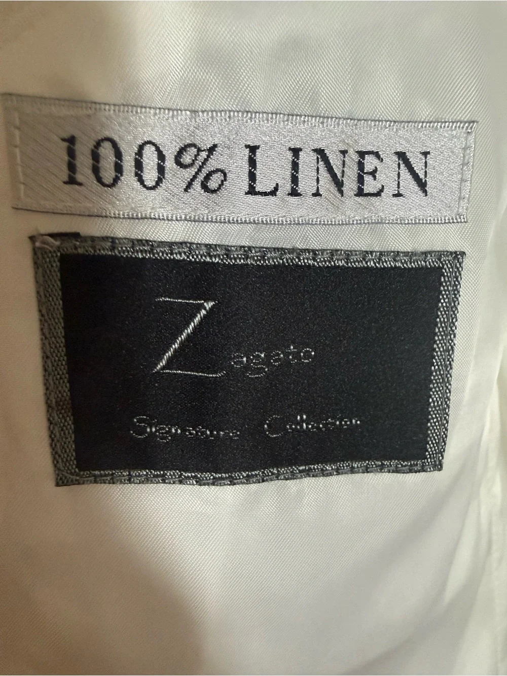 Zegarie 100% Linen Ivory Blazer Men’s Classic Summer Sport Coat